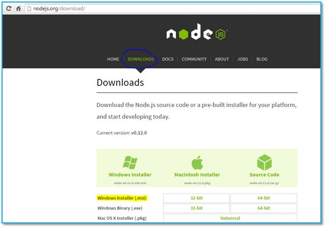 Install NodeJS